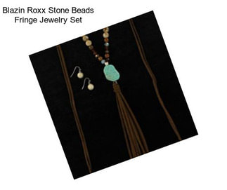 Blazin Roxx Stone Beads Fringe Jewelry Set