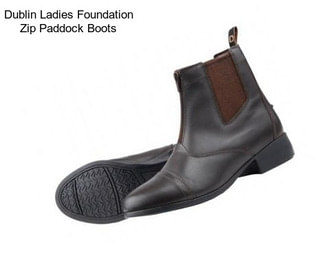 Dublin Ladies Foundation Zip Paddock Boots