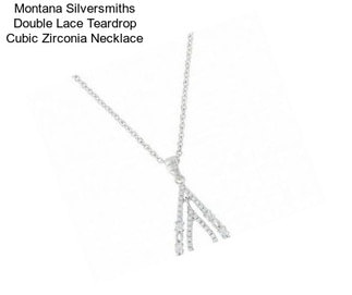 Montana Silversmiths Double Lace Teardrop Cubic Zirconia Necklace