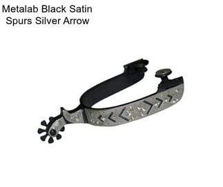 Metalab Black Satin Spurs Silver Arrow