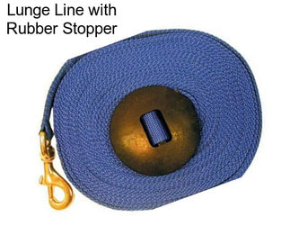 Lunge Line with Rubber Stopper