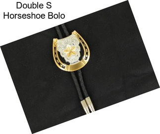 Double S Horseshoe Bolo