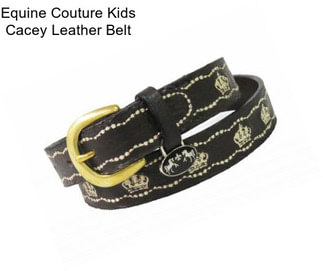 Equine Couture Kids Cacey Leather Belt