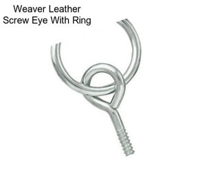 Weaver Leather Screw Eye With Ring