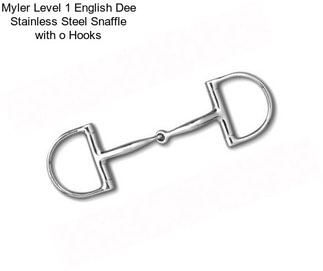 Myler Level 1 English Dee Stainless Steel Snaffle with o Hooks