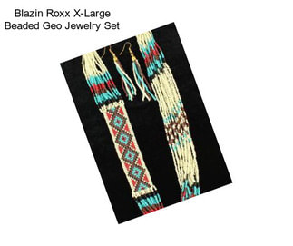 Blazin Roxx X-Large Beaded Geo Jewelry Set