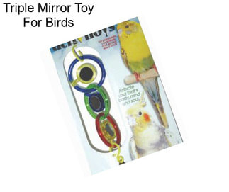 Triple Mirror Toy For Birds