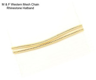 M & F Western Mesh Chain Rhinestone Hatband