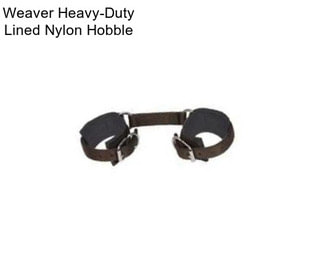 Weaver Heavy-Duty Lined Nylon Hobble