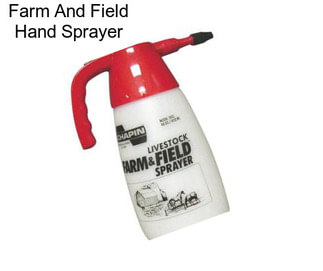 Farm And Field Hand Sprayer