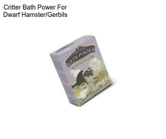 Critter Bath Power For Dwarf Hamster/Gerbils