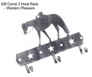 Gift Corral 3 Hook Rack - Western Pleasure