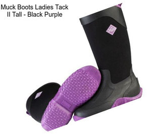 Muck Boots Ladies Tack II Tall - Black Purple