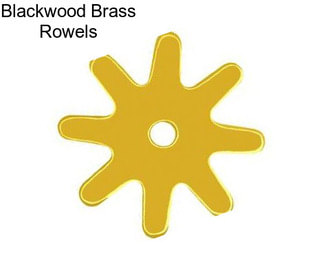 Blackwood Brass Rowels