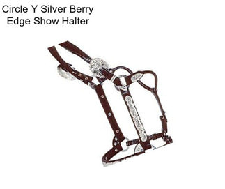 Circle Y Silver Berry Edge Show Halter