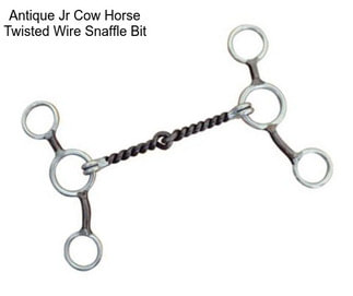 Antique Jr Cow Horse Twisted Wire Snaffle Bit