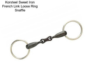 Korsteel Sweet Iron French Link Loose Ring Snaffle