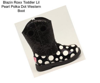 Blazin Roxx Toddler Lil Pearl Polka Dot Western Boot