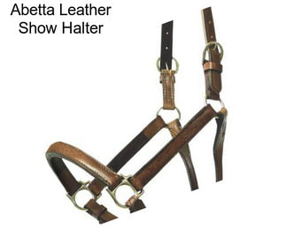 Abetta Leather Show Halter