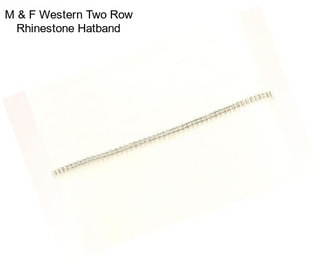 M & F Western Two Row Rhinestone Hatband