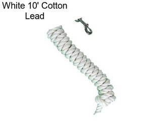 White 10\' Cotton Lead