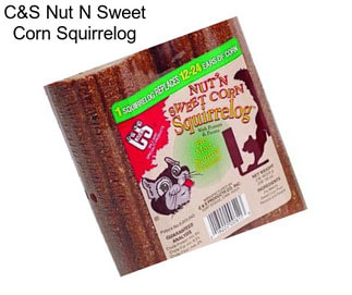 C&S Nut N Sweet Corn Squirrelog
