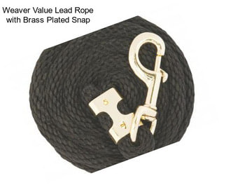 Weaver Value Lead Rope with Brass Plated Snap