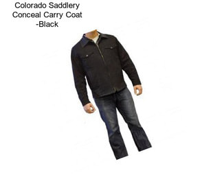 Colorado Saddlery Conceal Carry Coat -Black