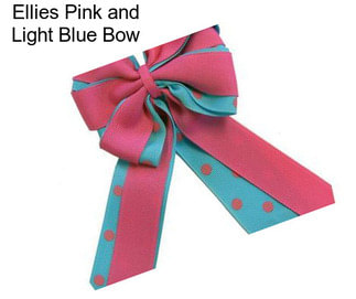 Ellies Pink and Light Blue Bow