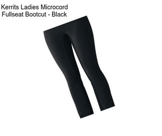 Kerrits Ladies Microcord Fullseat Bootcut - Black