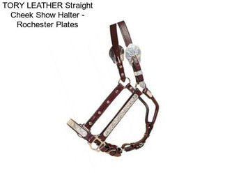 TORY LEATHER Straight Cheek Show Halter - Rochester Plates