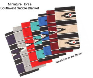 Miniature Horse Southwest Saddle Blanket