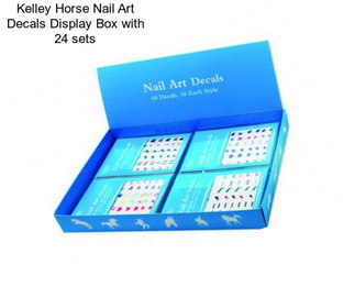 Kelley Horse Nail Art Decals Display Box with 24 sets