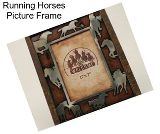 Running Horses Picture Frame
