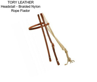 TORY LEATHER Headstall - Braided Nylon Rope Fiador