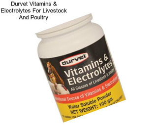 Durvet Vitamins & Electrolytes For Livestock And Poultry