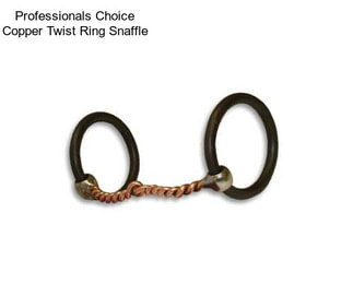 Professionals Choice Copper Twist Ring Snaffle