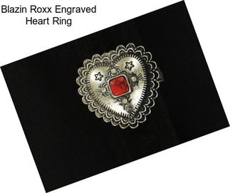 Blazin Roxx Engraved Heart Ring