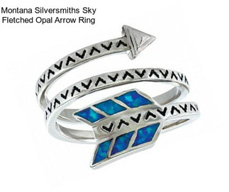 Montana Silversmiths Sky Fletched Opal Arrow Ring