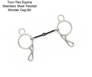 Turn-Two Equine Stainless Steel Twisted Wonder Gag Bit