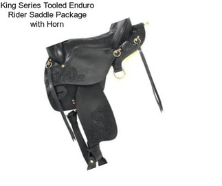 King Series Tooled Enduro Rider Saddle Package with Horn