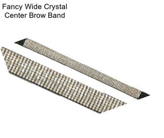 Fancy Wide Crystal Center Brow Band