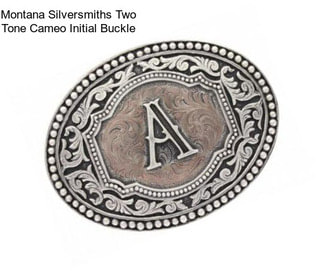 Montana Silversmiths Two Tone Cameo Initial Buckle