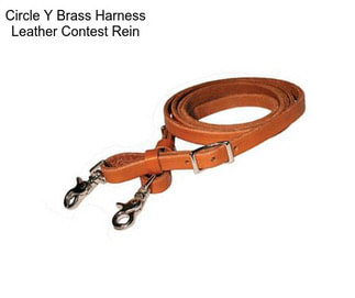 Circle Y Brass Harness Leather Contest Rein