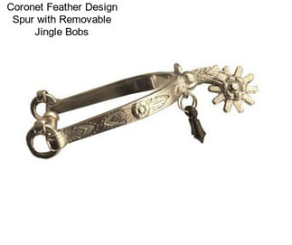 Coronet Feather Design Spur with Removable Jingle Bobs