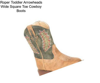 Roper Toddler Arrowheads Wide Square Toe Cowboy Boots