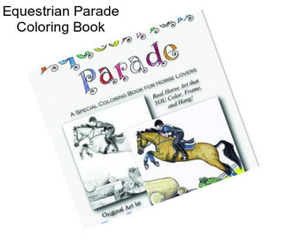 Equestrian Parade Coloring Book