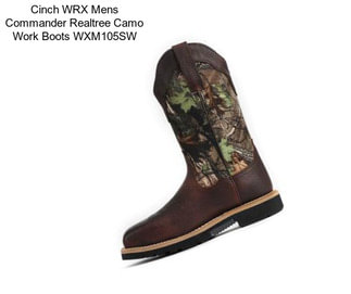 Cinch WRX Mens Commander Realtree Camo Work Boots WXM105SW