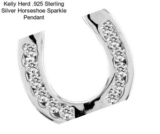 Kelly Herd .925 Sterling Silver Horseshoe Sparkle Pendant