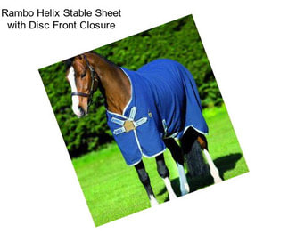 Rambo Helix Stable Sheet with Disc Front Closure